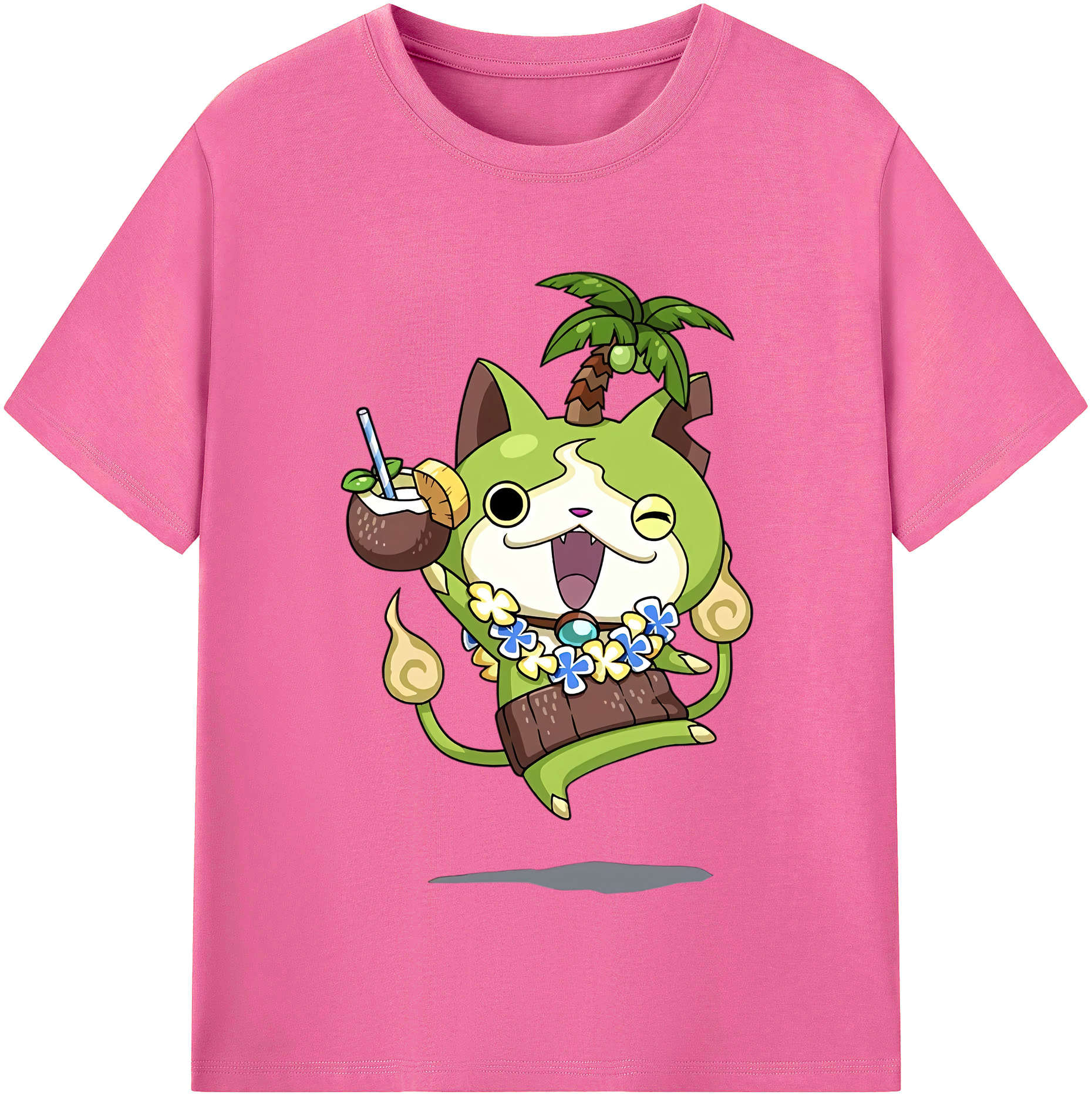 （画像用） 妖怪ウォッチ Yo-kai Watch レディースカジュアルプリントTシャツ（綿100％）